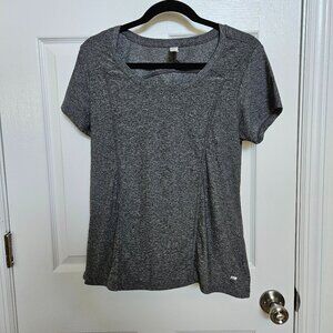 Marika Grey Short Sleeve Athletic Top